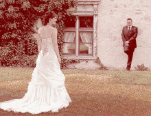 Im Stil einer Rötelzeichnung